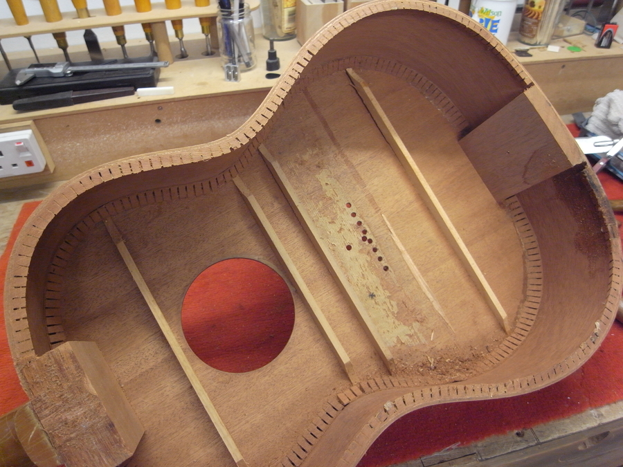 Ladder Bracing Guitar From Spain