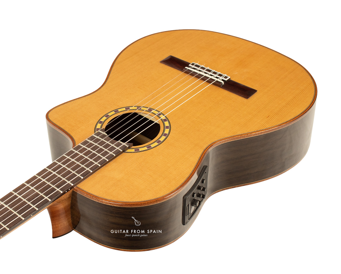 Admira Crossover electro-classical guitar, close-up detail